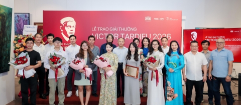 LỄ TRAO GIẢI THƯỞNG VICTOR TARDIEU NĂM 2026 - TÔN VINH TÀI NĂNG SINH VIÊN TRƯỜNG ĐẠI HỌC MỸ THUẬT VIỆT NAM